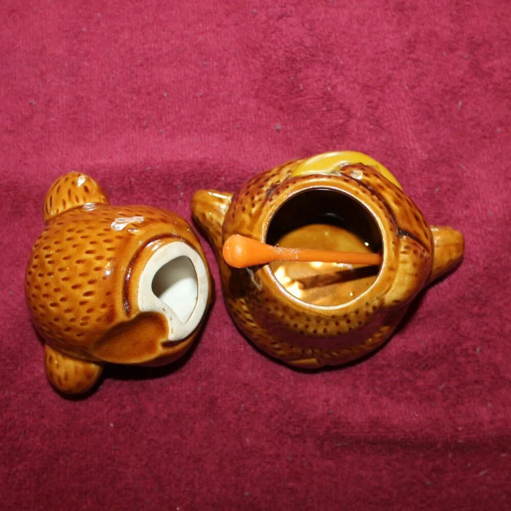 Vintage Ceramic Honey Bear Pot